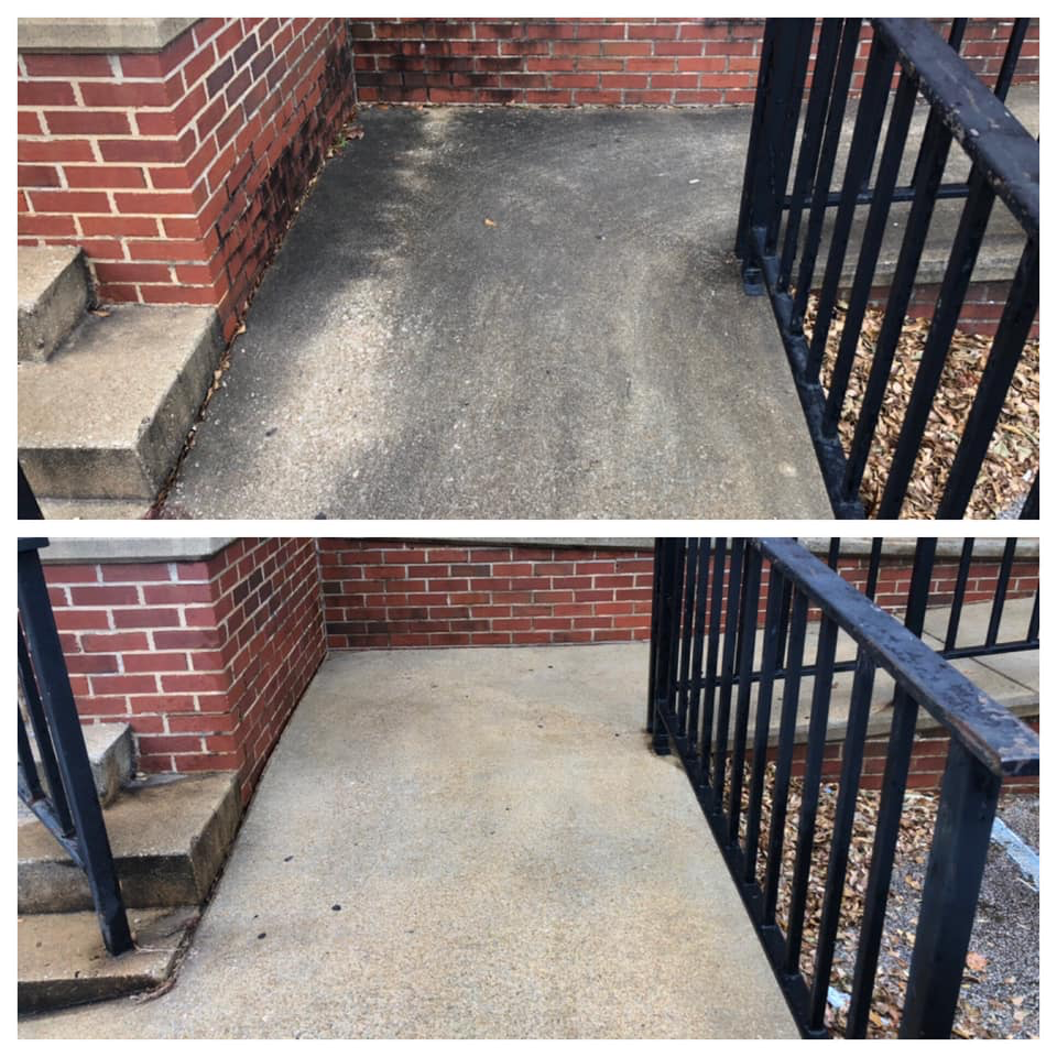 Commercial walkway power washing in the Twin Cities, MN