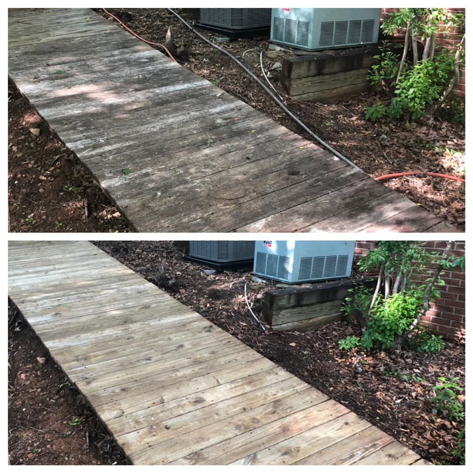 Residential walkway power washing project in the Twin Cities, MN