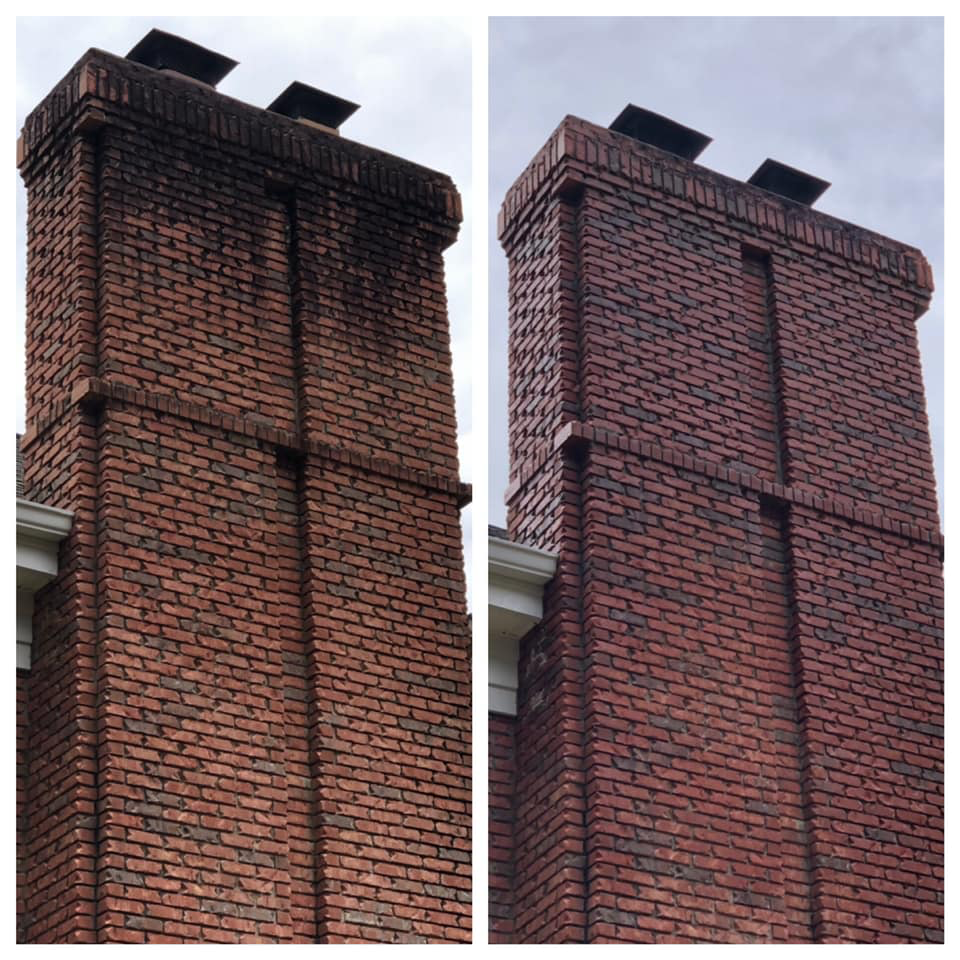 Residential chimney power washing services in Minneapolis, MN